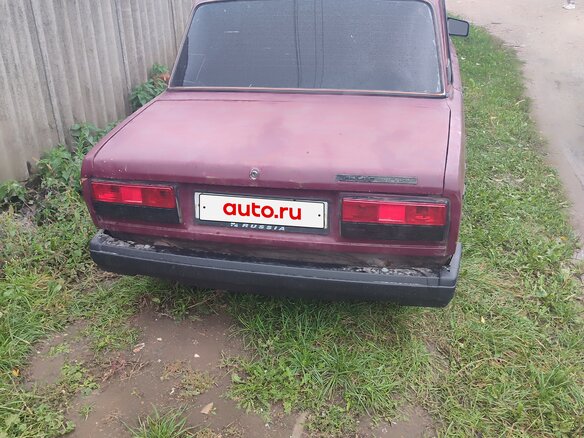 2002 Lada (ВАЗ) 2107, пурпурный, 65000 рублей - вид 4