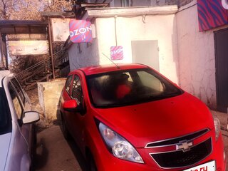 2011 Chevrolet Spark III, красный, 550000 рублей, вид 2