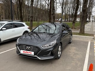 2018 Hyundai Sonata VII (LF) Рестайлинг, серый, 2170000 рублей, вид 2