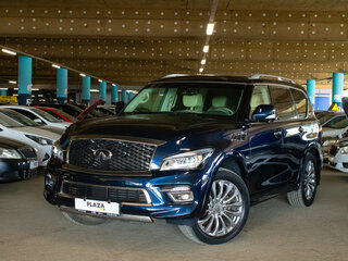 2017 Infiniti QX80 I Рестайлинг, синий, 4300000 рублей, вид 1