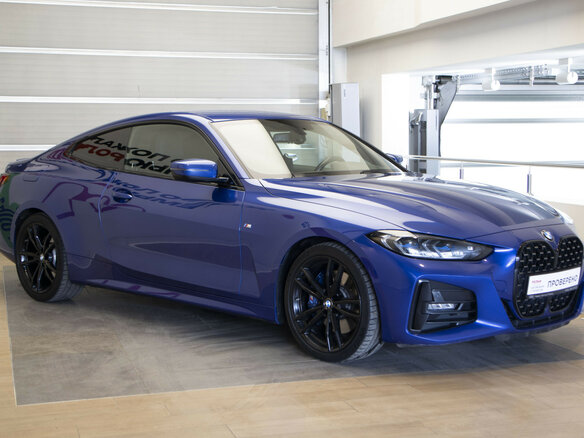 2021 BMW 4 серии 420i G22, G23, G26, синий - вид 2