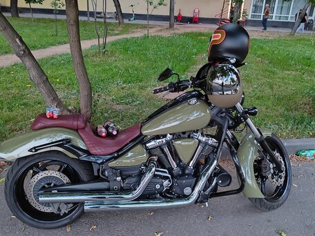 2011 Yamaha XV 1900, зелёный, 1300000 рублей, вид 2