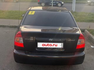 2007 Hyundai Accent ТагАЗ II, чёрный, 470000 рублей, вид 4