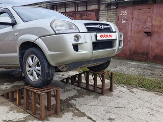 2008 Hyundai Tucson I, серебристый, 820000 рублей, вид 2