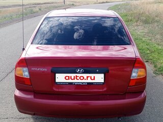 2004 Hyundai Accent ТагАЗ II, красный, 420000 рублей, вид 3