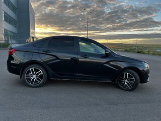 2016 Lada (ВАЗ) Vesta I, чёрный, 539000 рублей, вид 4