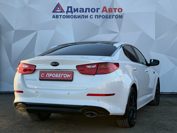2015 Kia Optima III Рестайлинг, белый, 1210000 рублей - вид 4