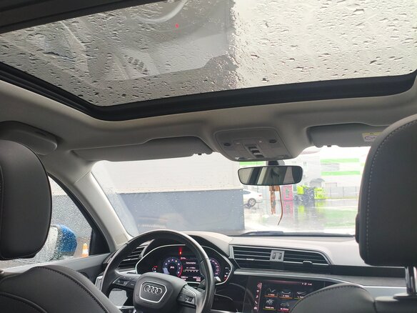 2021 Audi Q3 35 TFSI II (F3), синий, 3400000 рублей - вид 7
