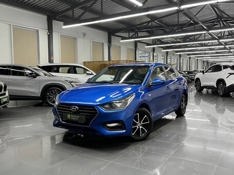 2017 Hyundai Solaris II, синий, 1145000 рублей, вид 1