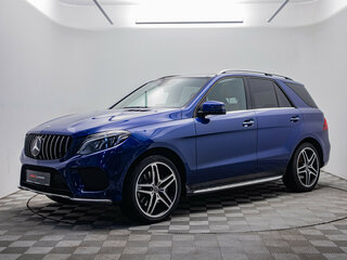 2017 Mercedes-Benz GLE 400 9G-Tronic I (W166), синий, 3700000 рублей, вид 1