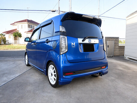 2018 Honda N-WGN I Рестайлинг, синий, 750000 рублей, вид 5