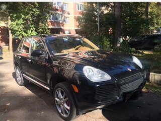 2005 Porsche Cayenne Turbo I (955), чёрный, 1700000 рублей, вид 1