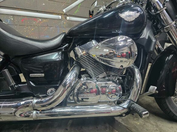 2003 Honda Shadow 750, чёрный, 490000 рублей - вид 2