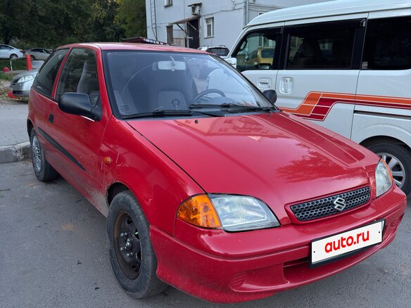 2002 Suzuki Swift II Рестайлинг, красный, 165000 рублей - вид 1