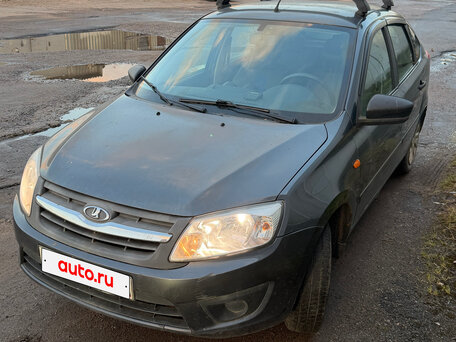 2015 Lada (ВАЗ) Granta I, серебристый, 425000 рублей, вид 2