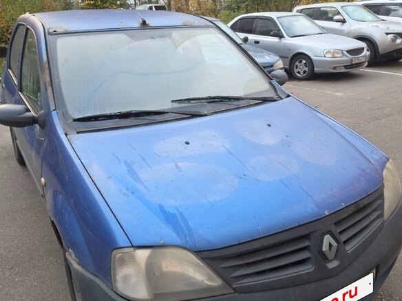 2007 Renault Logan I, синий, 120000 рублей