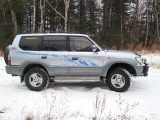 1997 Toyota Land Cruiser Prado 90 Series, серый, 1049000 рублей, вид 2