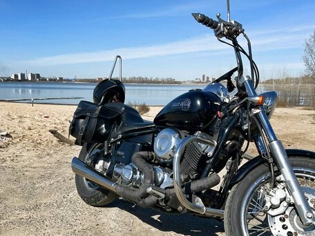 1997 Yamaha XVS400 Drag Star, чёрный, 350000 рублей, вид 1