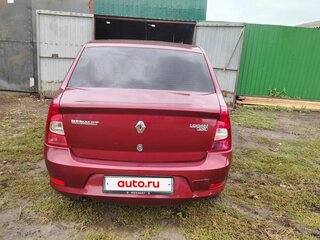 2011 Renault Logan I Рестайлинг, красный, 390000 рублей, вид 4