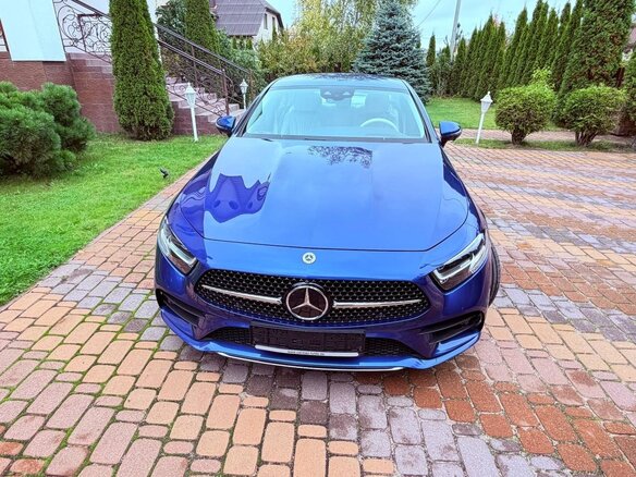 2022 Mercedes-Benz CLS 400 d III (C257) Рестайлинг, синий, 6982043 рублей - вид 2