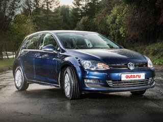 2014 Volkswagen Golf VII, синий, 1150000 рублей, вид 3