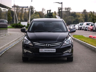 2016 Hyundai Solaris I Рестайлинг, чёрный, 1299777 рублей, вид 4