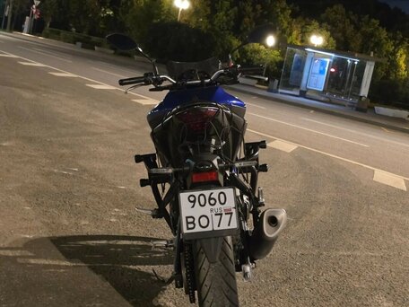 2021 Yamaha MT-03, синий, 600000 рублей, вид 4