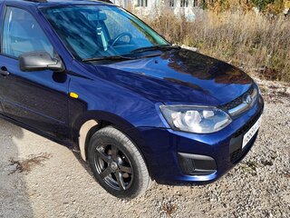 2015 Lada (ВАЗ) Kalina II, синий, 450000 рублей, вид 2