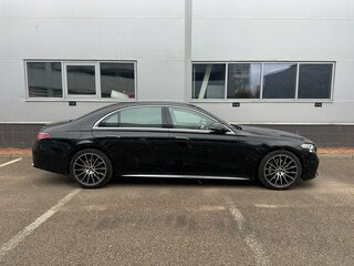 2021 Mercedes-Benz S-Класс 450 Long 4MATIC VII (W223), чёрный, 13950000 рублей, вид 4