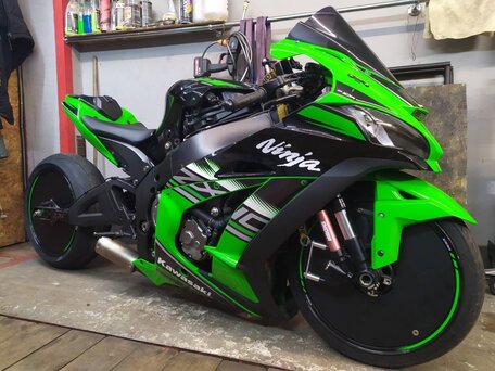 2016 Kawasaki ZX-10R Ninja, зелёный, 1570000 рублей, вид 1