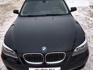 2008 BMW 5 серии 520i V (E60/E61) Рестайлинг, чёрный, 1100000 рублей, вид 2