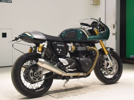 2022 Triumph Thruxton, зелёный, 1200000 рублей, вид 4