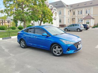 2020 Hyundai Solaris II Рестайлинг, синий, 1950000 рублей, вид 4