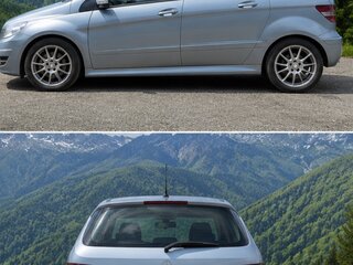 2008 Mercedes-Benz B-Класс 200 I (W245) Рестайлинг, голубой, 690000 рублей, вид 3