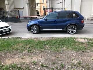2005 BMW X5 4.8is I (E53) Рестайлинг, синий, 1500000 рублей, вид 4