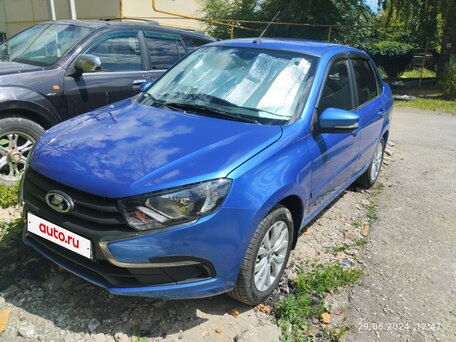 2019 Lada (ВАЗ) Granta I Рестайлинг, синий, 530000 рублей, вид 1