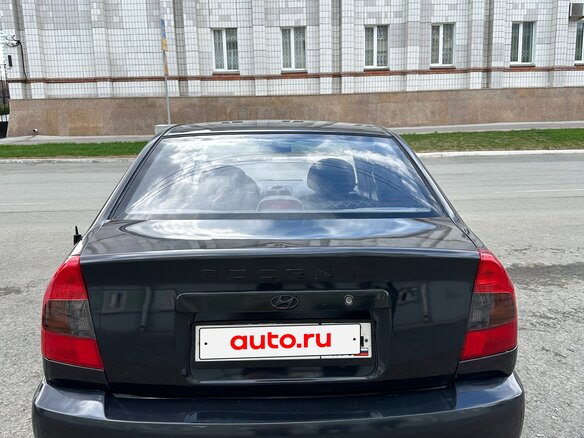 2004 Hyundai Accent ТагАЗ II, чёрный, 310000 рублей - вид 5