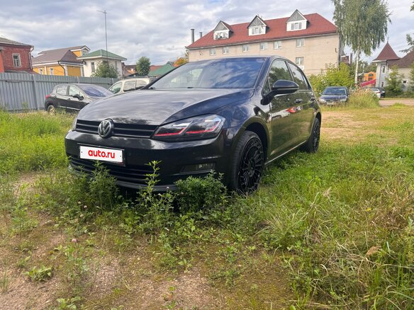 2014 Volkswagen Golf VII, чёрный - вид 1
