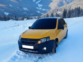2013 Lada (ВАЗ) Granta I, чёрный, 350000 рублей, вид 4