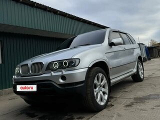 2001 BMW X5 4.4i I (E53), серебристый, 550000 рублей, вид 1
