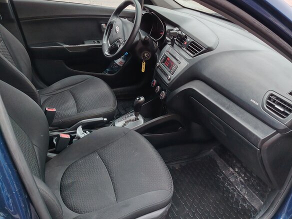 2016 Kia Rio III Рестайлинг, синий, 530000 рублей - вид 6