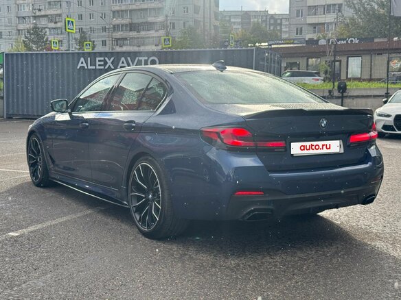 2020 BMW 5 серии 520i VII (G30/G31/G38) Рестайлинг, синий, 4290000 рублей - вид 3