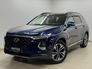2019 Hyundai Santa Fe IV, синий, 3300000 рублей, вид 1