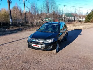 2014 Lada (ВАЗ) Kalina II, чёрный, 425000 рублей, вид 1