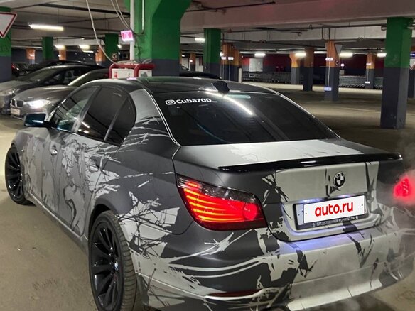 2009 BMW 5 серии 530i V (E60/E61) Рестайлинг, серый - вид 4