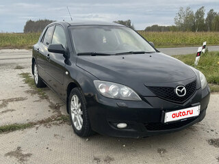2008 Mazda 3 I (BK) Рестайлинг, чёрный, 400000 рублей, вид 1