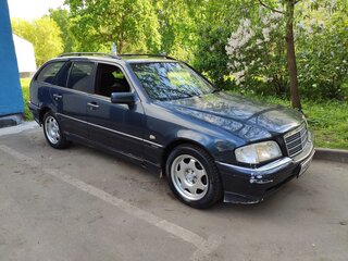 1997 Mercedes-Benz C-Класс 240 I (W202) Рестайлинг, синий, 140000 рублей, вид 2