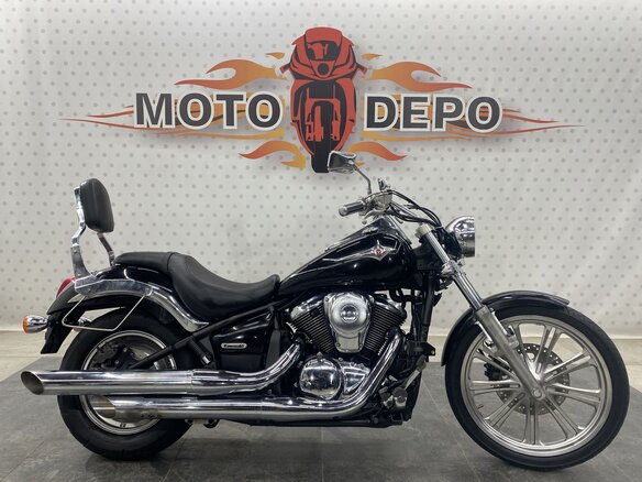 2007 Kawasaki VN900 Vulcan, чёрный, 445000 рублей