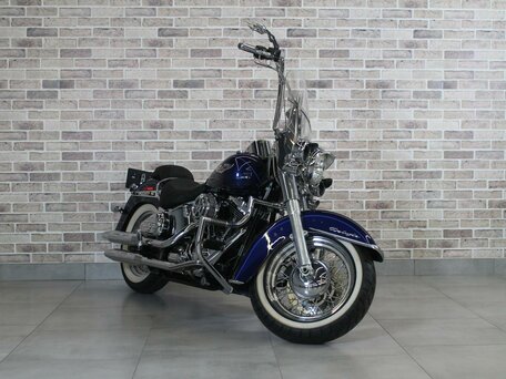 2007 Harley-Davidson Softail Deluxe, синий, 850000 рублей, вид 4