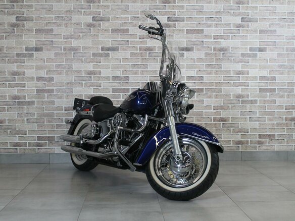 2007 Harley-Davidson Softail Deluxe, синий, 850000 рублей - вид 3